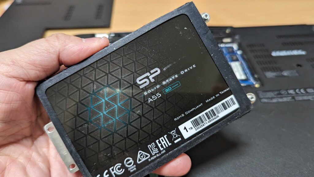 新しいSSD